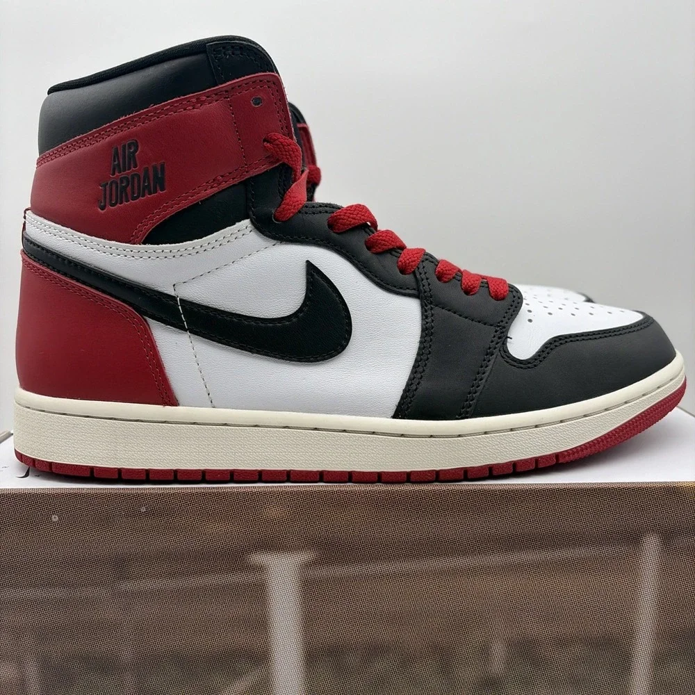Size 10.5 - Air Jordan 1 Retro OG High Black Toe Reimagined (DZ5485-106)
